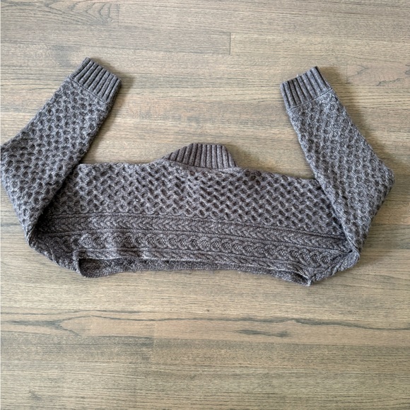 Anthropologie ASTR The Label Cable Knit Sweater Shrug Set-Brown-Size Medium - Picture 13 of 16